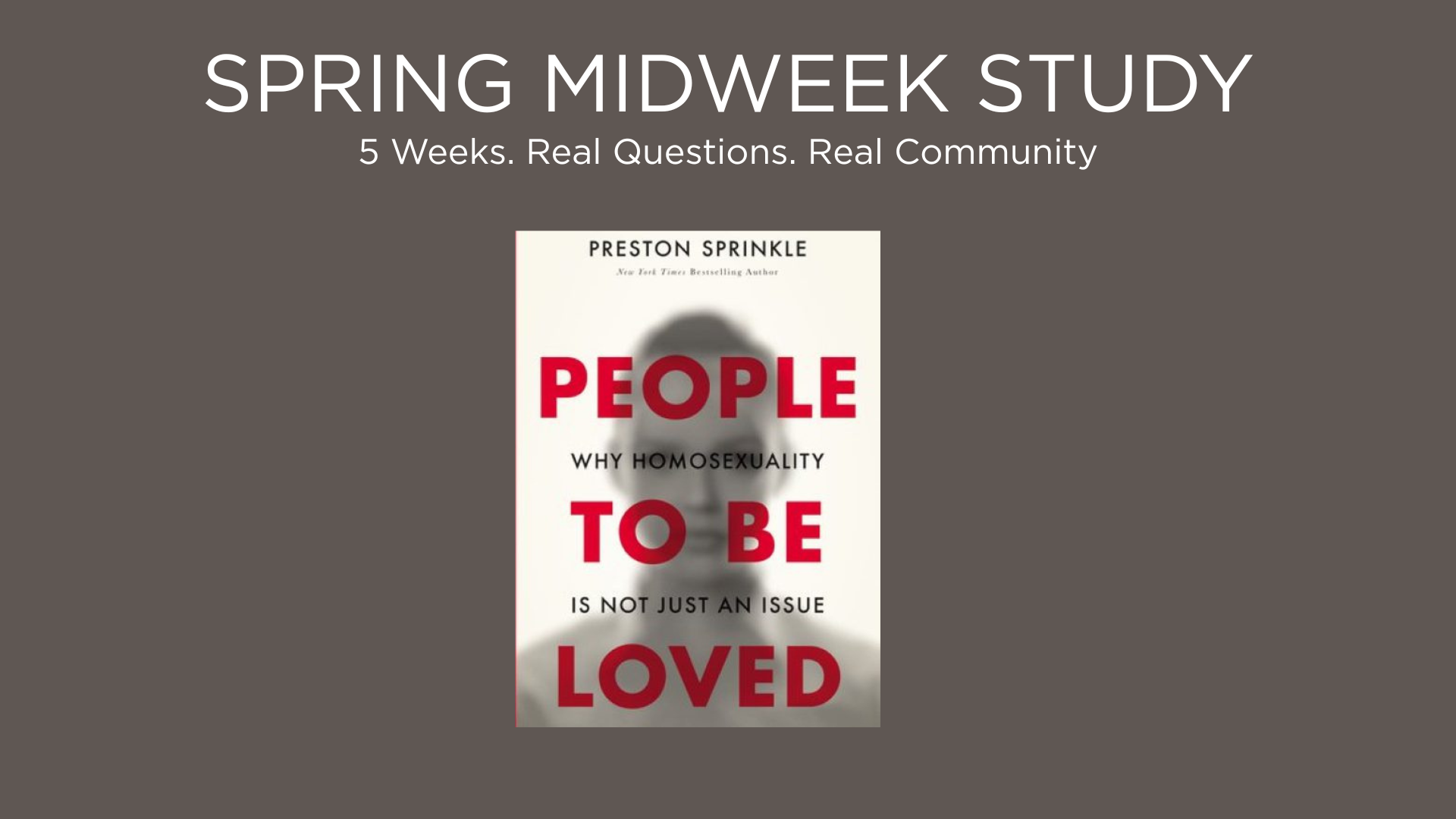 Cover of Preston Sprinkle's People to Be Loved