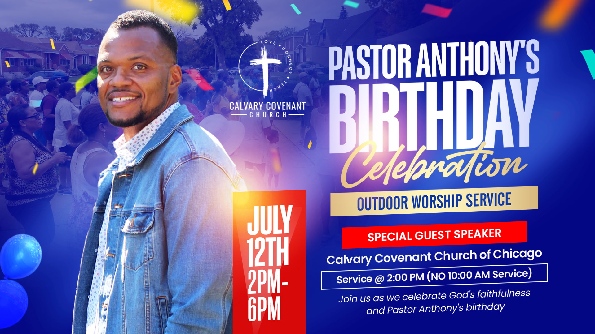 Pastor Anthony Thomas Birthday Celebration & Community Hangout